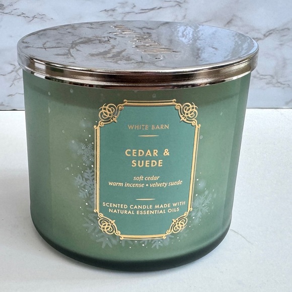 Bath & Body Works | Accents | Bath Body Works Cedar Suede 3wick Candle ...